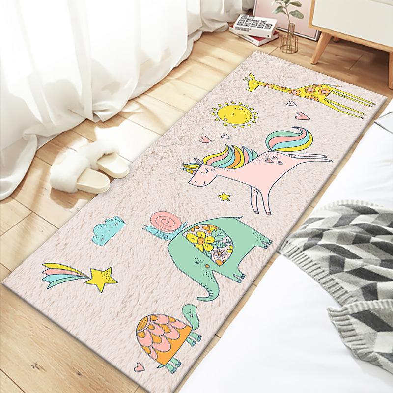 Bedroom Bedside Carpet Cute Room Underbed Floor Mat Small Carpet Long Strip Home Mat