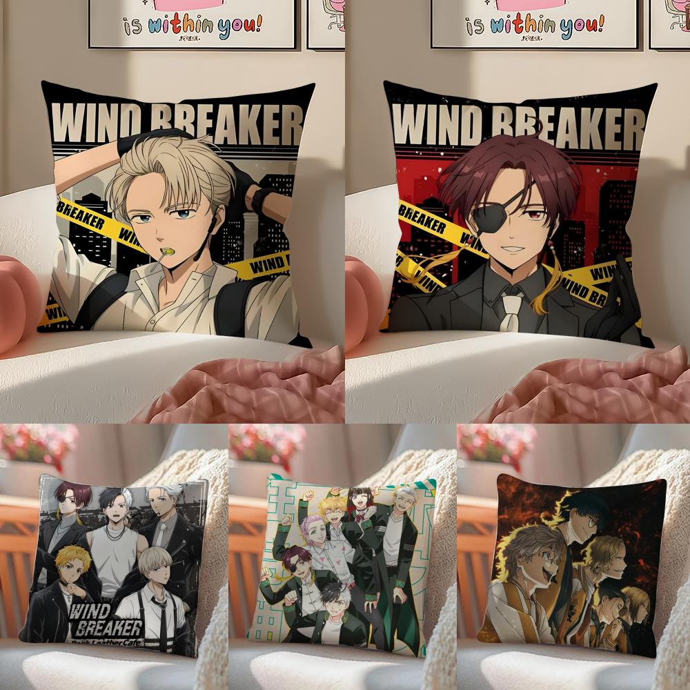 Comic Book Fan W-Wind Breaker Cool Pillow Case Pattern Printed Pillowcase For Living Room Sofa Cushion Cover & Bedroom Decor