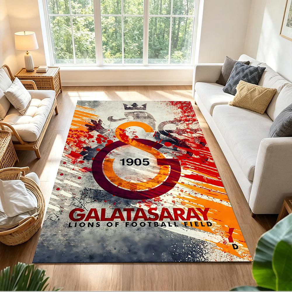 Aslanlar GS Floor Rug Office Rug Perfect for Entryway Game Room Dining Room Dormitory Anti-slip Rug Office home decor Perfect Gift for Women/Men