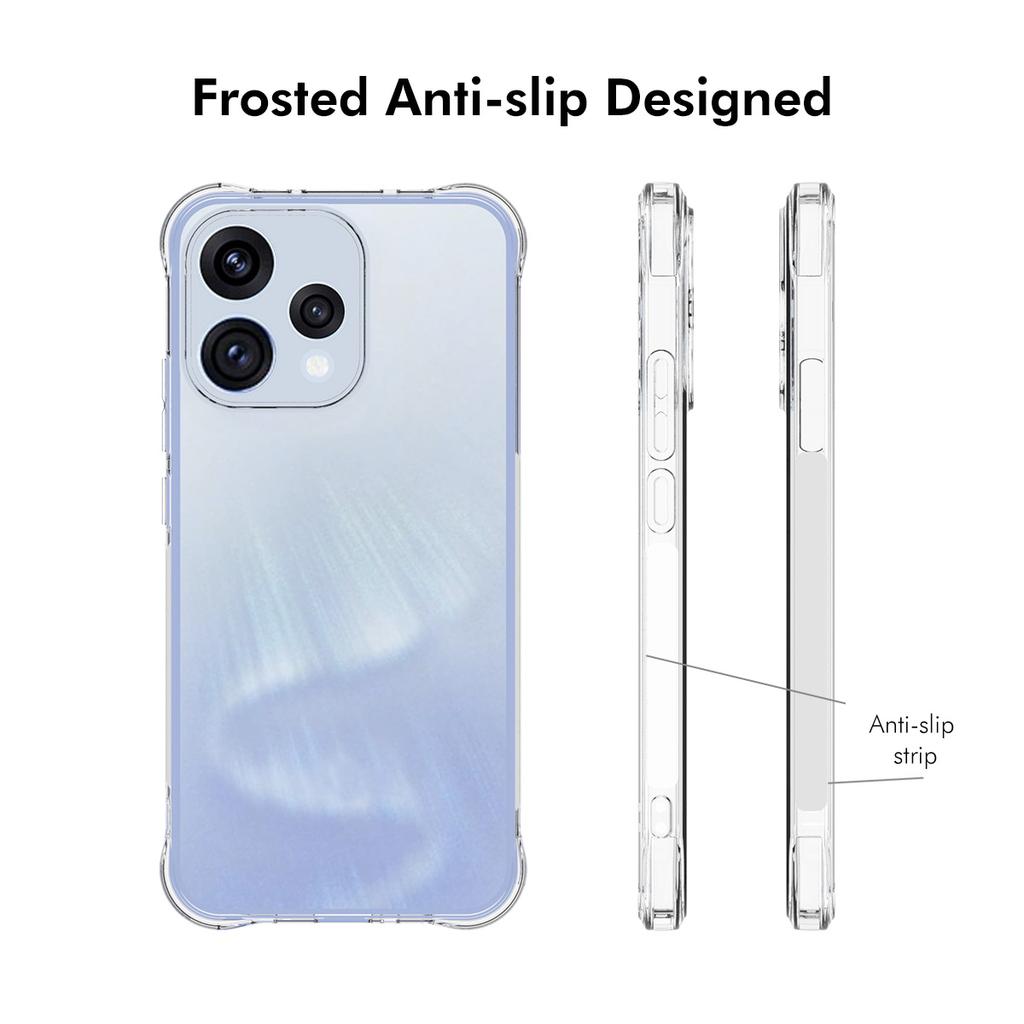 Pro Oppo Reno15 5G (Globální) Průhledný kryt na telefon ENKAY HAT PRINCE Nárazuvzdorný Protiskluzový TPU kryt