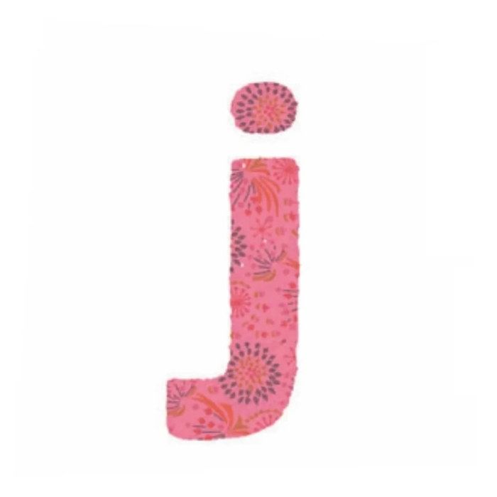 Lilipinso stickers roze letter j