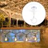 2 Pcs Adhesive Ceiling Hook No Drill Hanging Hook Wall Hook Load-Bearing Eye Hook with Safety Buckle for String Lights Plants Lanterns Wind Chime