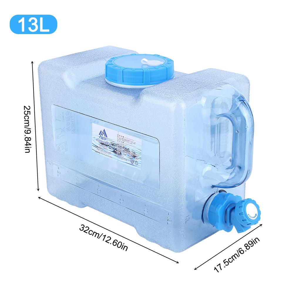 3/5/6/7.5/8/12/13/15/18L Portable Water Bucket Driving Pure Water Tank Container Faucet Outdoor Hiking Camping Cooking Picnic