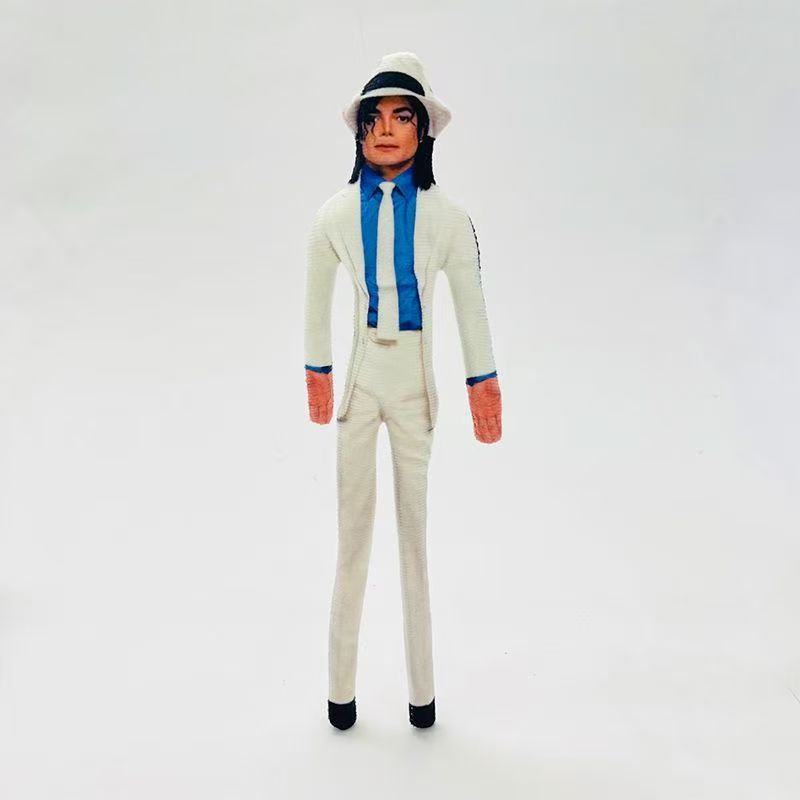 Anime Cosplay MJ Michael Jackson Pluche Pluche Poppen Speelgoed Poppen Kamerdecoratie Abstracte Gewrichtsbeweging Speelgoed