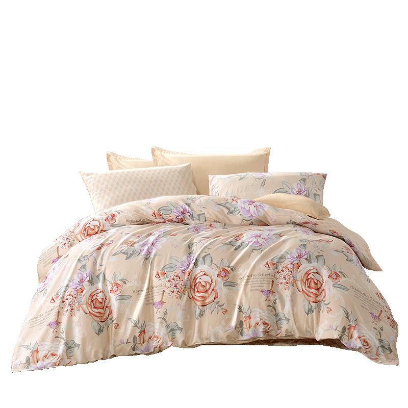 Fuanna Pure Cotton 3-Piece Bedding Set for Dorms