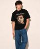 2026 Round-neck T-shirt retro style with a worn-out look rugged style pattern design suitable for both men women short sleeves