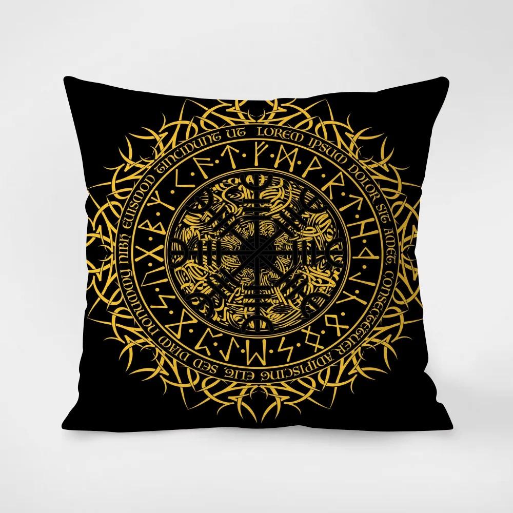 Retro Magic Circle Print Pillowcase Interior Decoration Office Living Room Home Pillowcase