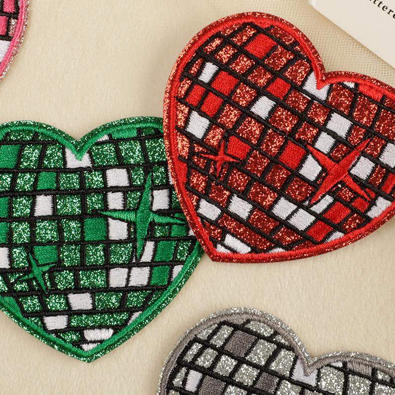 Original love fine flash planet embroidery sticker embroidery patch shoe and hat accessories clothing accessories DIY patch sticker