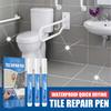 Ceramic Tile Pen Wall Grout Restorer Pen Repair Marker Grout Filler Pen For Restoring Tile Wall Floor Bathrooms Kitchen White