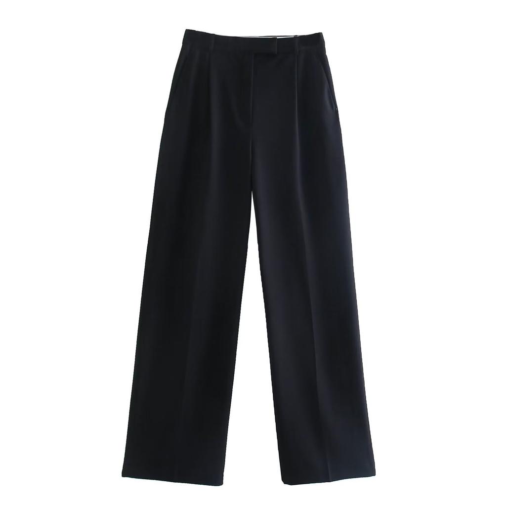 Women's High Waisted Pleated Wide Leg Pants for Summer Comfort and Loose Fit
