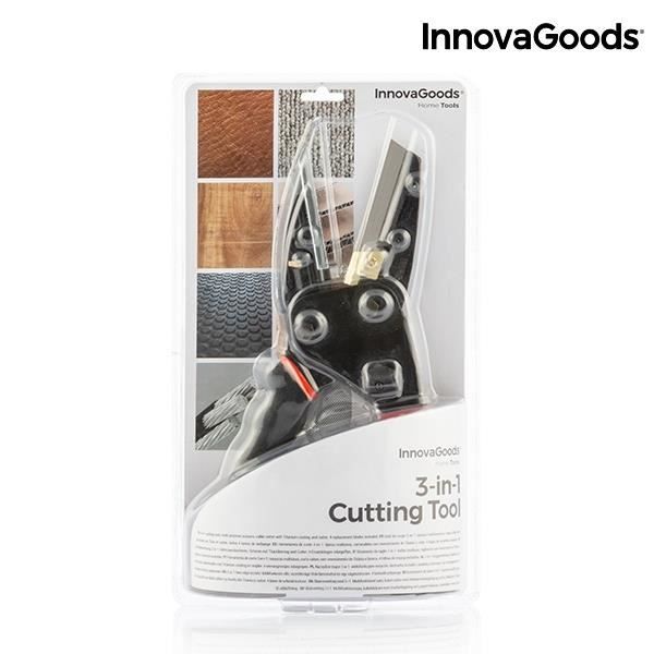 3-in-1 Multi-function Cutting Tool : Cutter, Scissors and Crimping – Multifunction Pliers for DIY, Gardening, Electrical