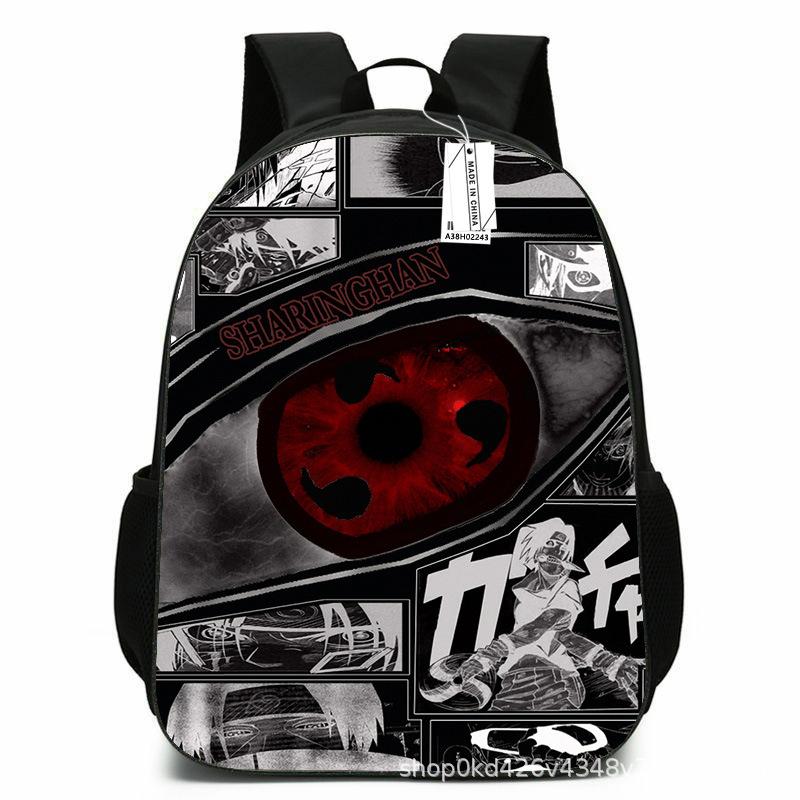 Naruto Peripheral Schoolbag Naruto Sasuke European and American Elementary and Middle School Students Backpack Cartoon Animation Computer Bag
