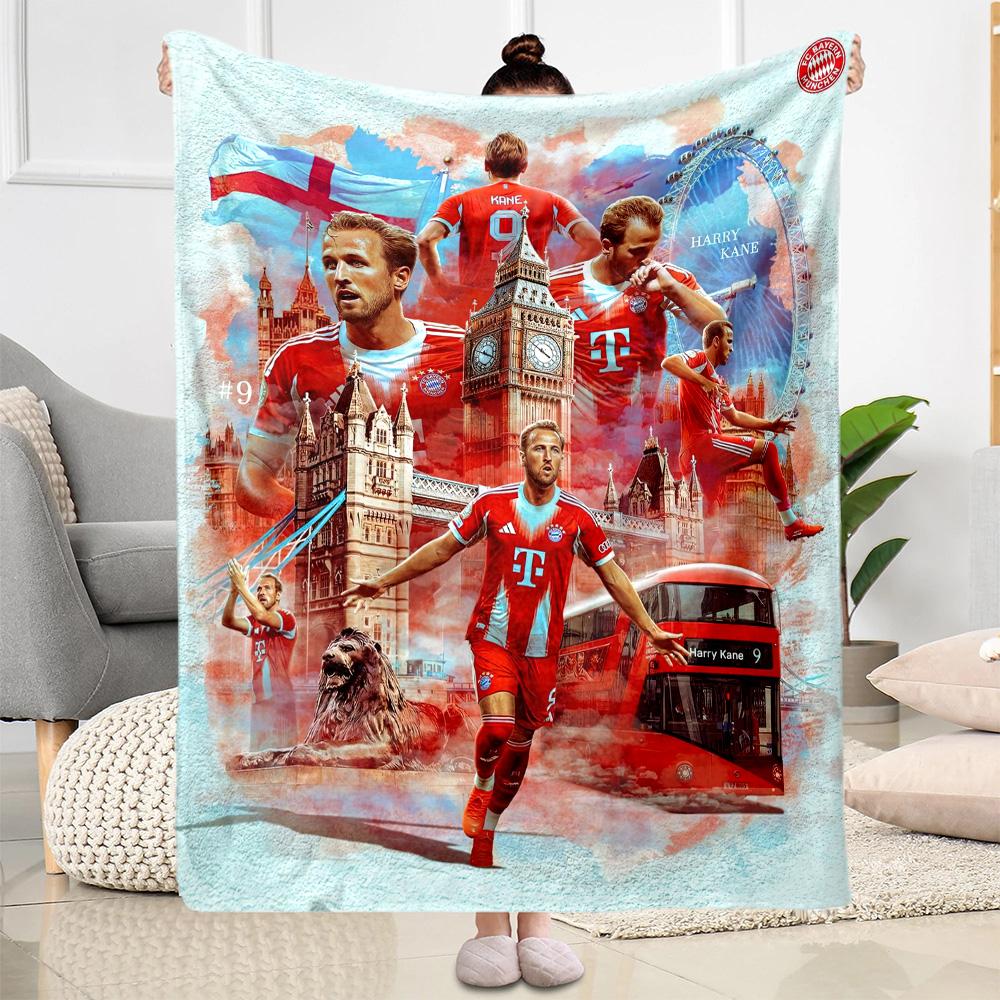 Bayern Munich Blanket Ultra-Soft Perfect for Office Picnics Livingroom for All Occasions Playful Design Best Holiday Gift for Friends Family