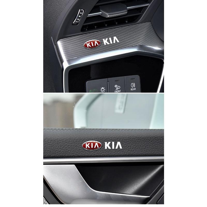 Nye Tilfeldige Klistremerker for Bilinteriør Bil Rattet Emblem Styling For Kia Rio Ceed Sportage Cerato Soul Sorento K2 K5 Flip Biltilbehør