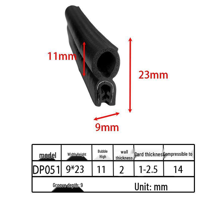 Customizable EPDM U-Shaped Rubber Sealing Strip for Electrical Cabinets and Car Doors