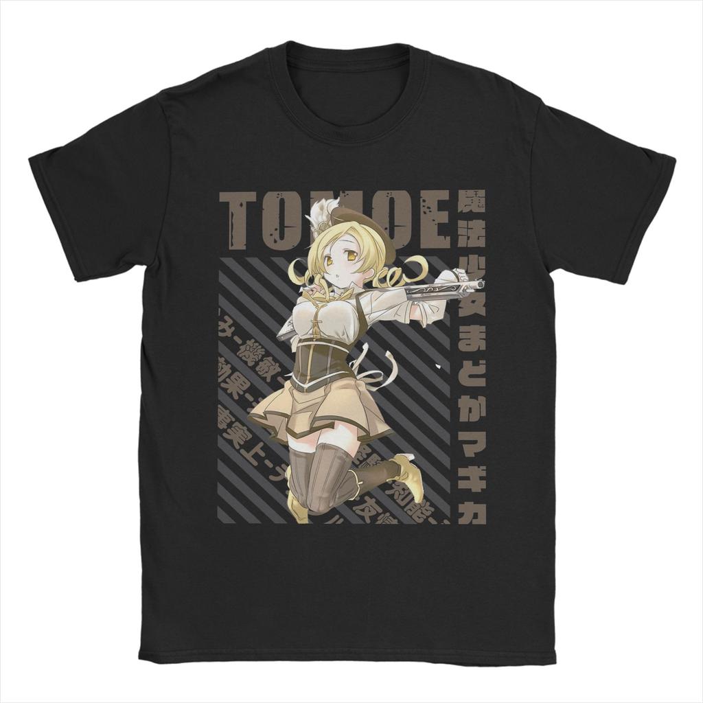 T-shirt Mahou Shoujo Homura Akemi Homme Col Rond Coton T-shirt Madoka Magica Anime Manches Courtes T-shirts Cadeau d'Anniversaire Vêtements