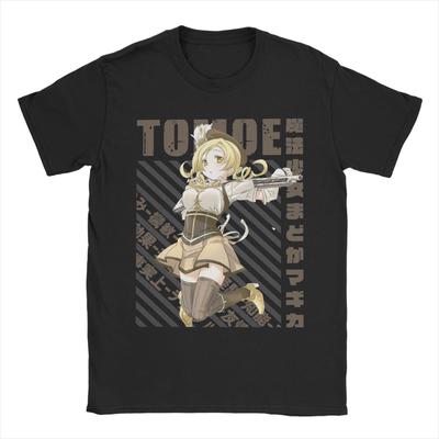 Novelty Mahou Shoujo Mami Tomoe TShirt Unisex Round Neck Pure Cotton T Shirt Madoka Magica Anime Short Sleeve Tees Classic Clothes