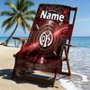 Custom Name Personalized 05 1FSV Mainz 05 Print Beach Towel, for Trip Camping Beach Party Home Decor, Birthday Gift for Family & Friends