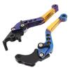 Motorcycle Brake Clutch Levers Blue Yellow Colorful CNC Aluminum Alloy Replacement for MSX125 Below 150cc
