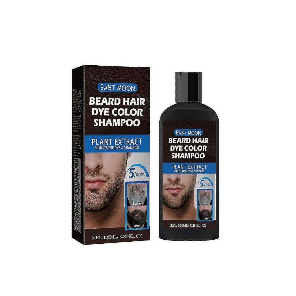 Agente per la cura della barba capelli da uomo barba colorata uniformemente punte secche cura agente nero 100ml