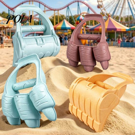 Toddler Digging Toys Sand Snow Claw Toy for Kids, 2-in-1 Dinosaur And Excavator Bucket Summer Winter Outdoor Shovel, Thick Plastic Beach Play Sensory