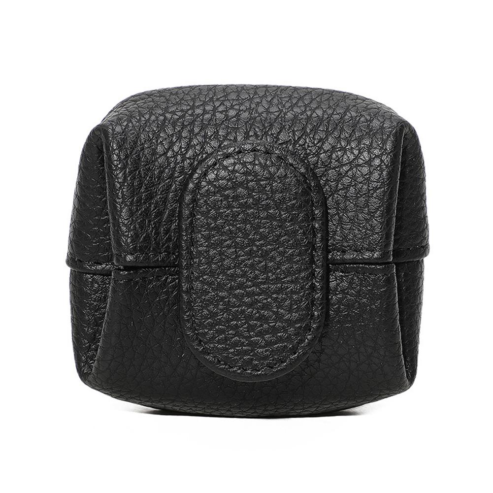 Mini Coin Purse Solid PU Wallets Earphone Storage Bag Casual Leather Storage Bag Coin Pocket Purse for Daily Use