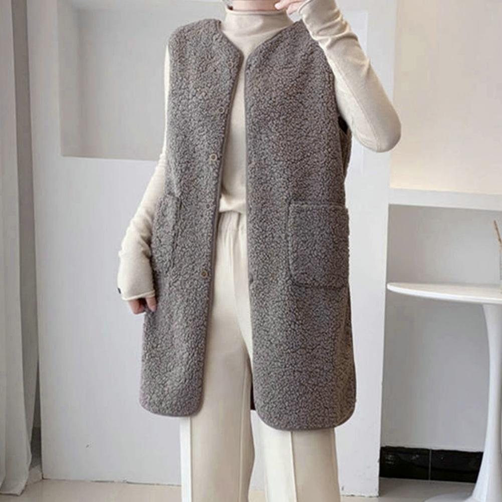 Winter Autumn Vest Women Waistcoat Spring Warm Thick Vests Women Sleeveless Jacket Ladies Waistcoat