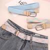 Simple Waistband Belts PU Leather Elastic Belts Fashion Stretch Leather Belts  Jeans