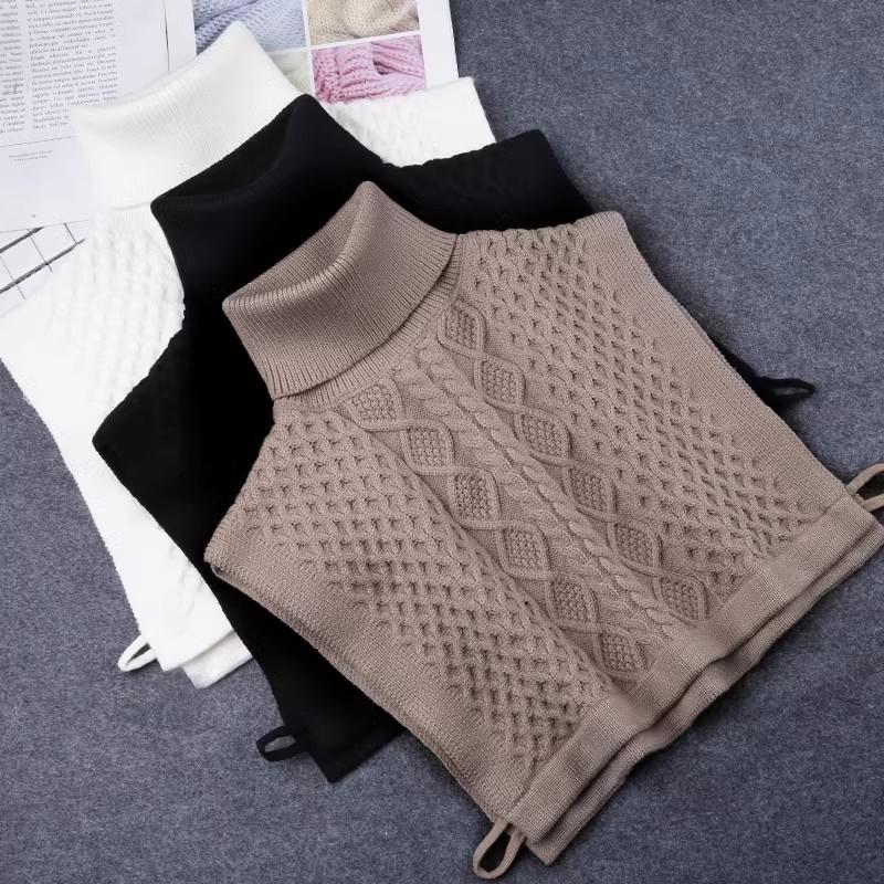 Winter Turtleneck False Collar Stand Woman Black Fake Collar Women Removable Sweater Shirt Ladies Detachable Collar Kraagje