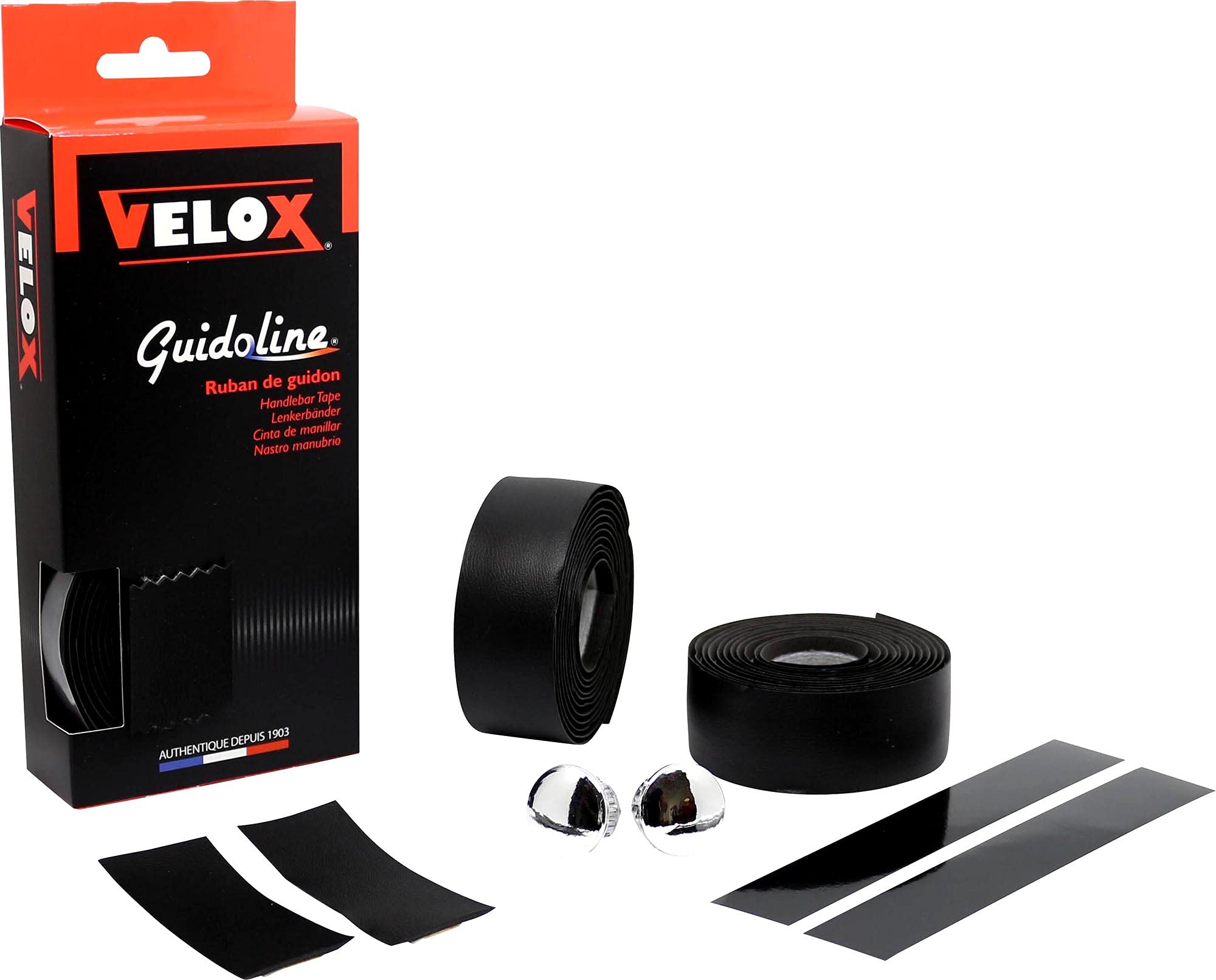 

VELOX CLASSIC GRIP Bar G303K02 Leather-Look Tape, Black, чёрный