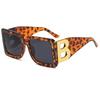 European & American Retro B Sunglasses: Large Frame Square Men's Trendy Personality Sunglasses