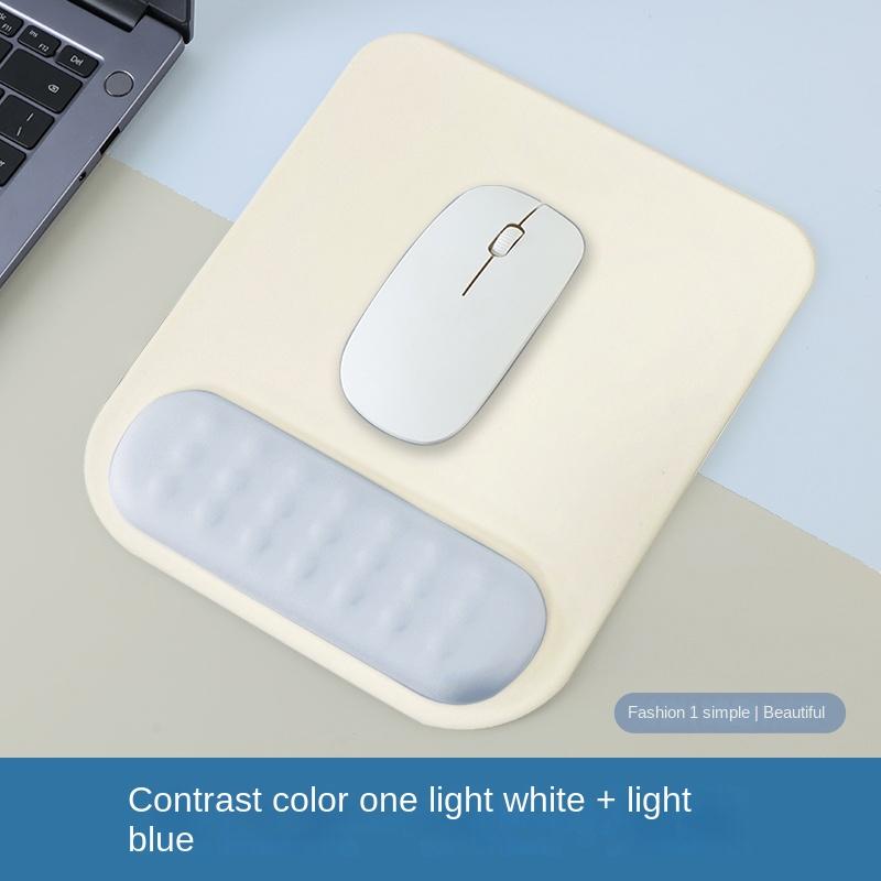 Mouse Pad with Wrist Rest Pad Ergonomic Anti-slip Silicone Base Gaming Accessories Mouse Pad Memory Foam Wrist Pad