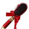 Red Wedding Comb & Cushion Set: Bridal Dowry Gift Box with Mirror