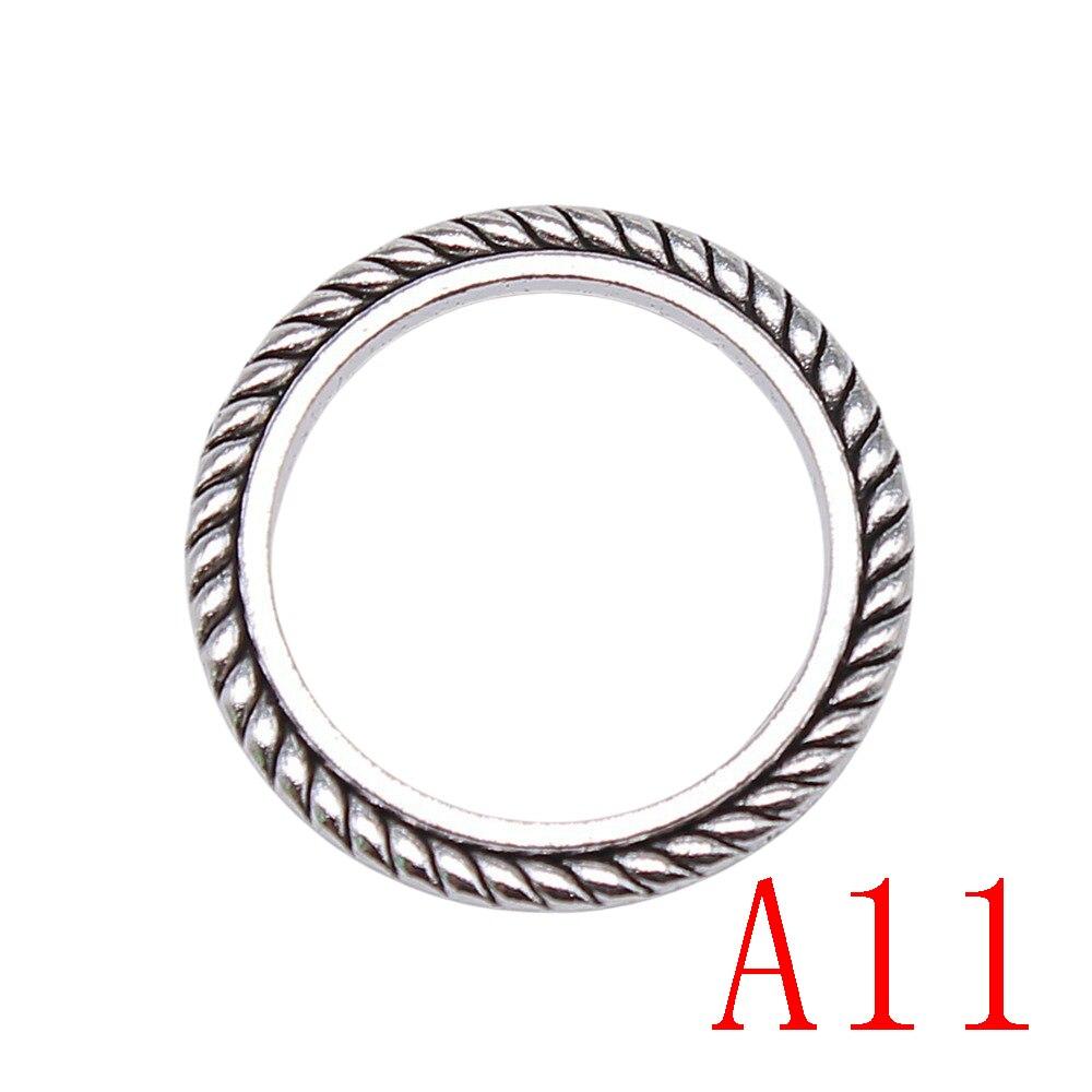 Big Circle Charms For smykker Making Accessori Decor Diy