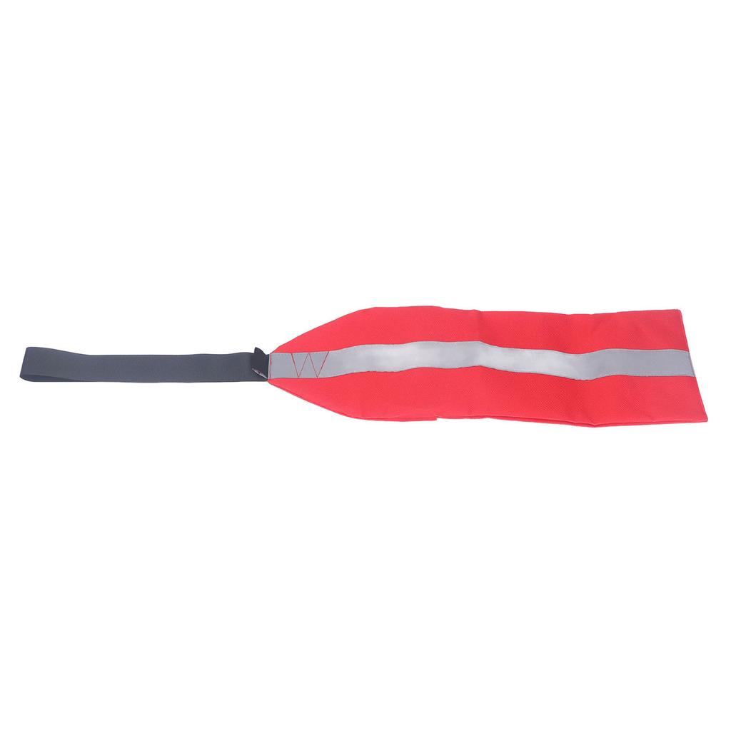 Kayak Safety Flag Multipurpose Oxford Cloth Towing Canoe Red Warning Flag With Reflective Strip for