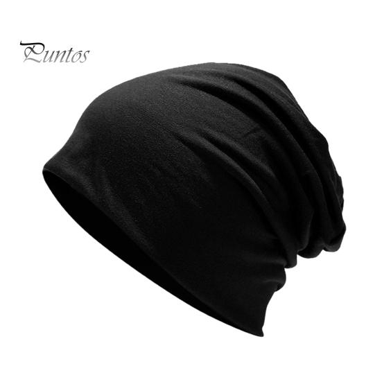 Ladies Hats Beanie Hat Double-layers Thin Stretchy Slouchy Baggy Keep Warm Solid Adults Color Spring Autumn Women Men Couple Skull Cap for Outdoor