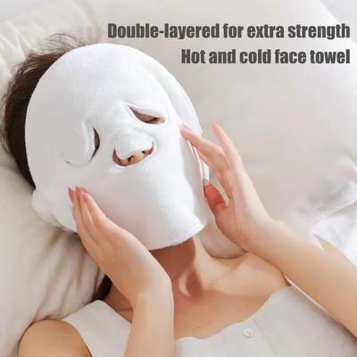 Hot Compress Towel Hanging Ear Soft Skin-friendly Steam Heating Cold Hot Compress Face Towel Wet Compress Irrigation Face Towel