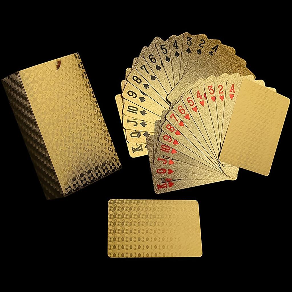 Gold Silver Waterproof Playing Cards Plastic Playing Cards Deck of Playing Cards Magic Playing Cards Christmas Gifts One Pair