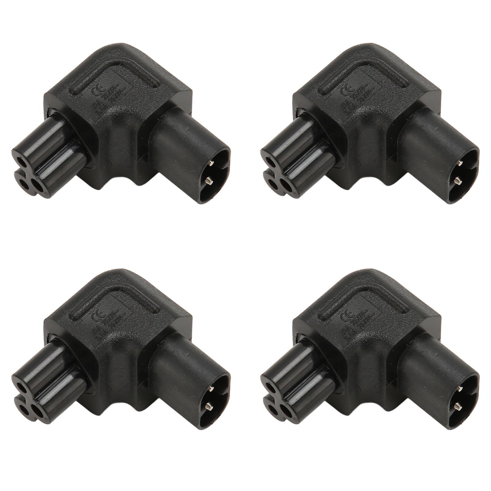 

4 шт. Адаптер живлення IEC320 C8 до IEC320 C5 Професійний мідний комп ютерний адаптер живлення для PDU