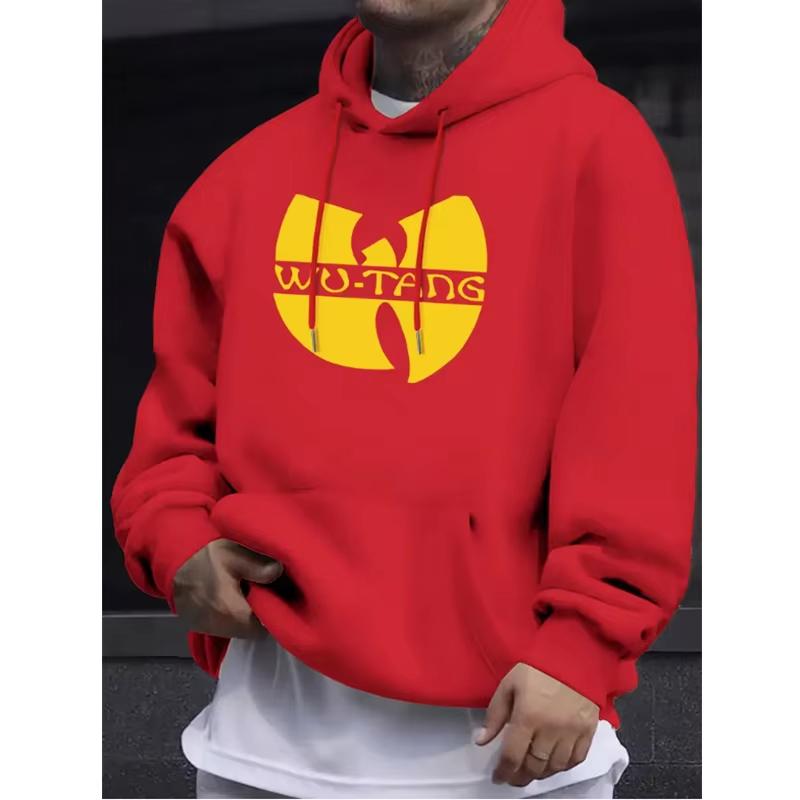 Hot Sale Hip Hop Années 90 Wu Clan T-tangs Hoodie Unisex Long Sleeve Fashion Vintage Printed Sweatshirt Trendy Streetwear for Daily Looks