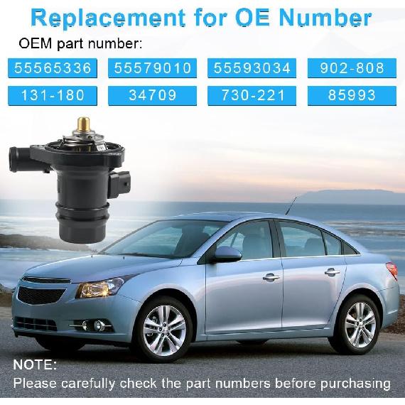 55565336 Engine Coolant Thermostat Housing Assembly Compatible With 2011-2016 Chevy Cruze Limited 1.4L Replace OEM 55565336 55579010 902-808