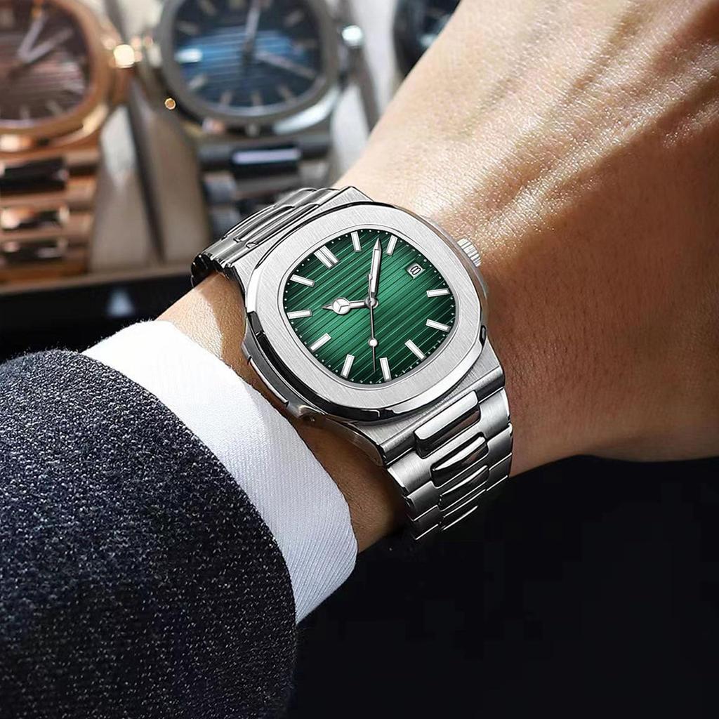RORIOS Men's Quartz Watch, Multifunctional, Date Display, Luminous, Lightweight, Waterproof, Stylish, Popular, Simple, Business, Unisex, Father's Day,