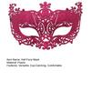 Maskerade Halbgesichtsmaske für Damen Hohlgeschnitzt Glitzer Partymaske Leicht Bequem Elastisches Band Halloween Kostüm Accessoire