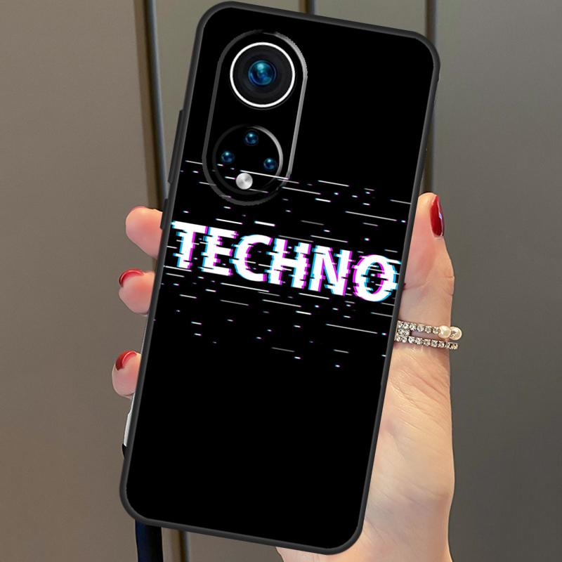 Love Techno Music Quotes Case For Honor X8a X9a X7a X6a X7 X8 X9 X9b X8b Honor 90 70 50 10 Lite Magic 6 5 Pro Cover