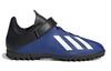 adidas X 19.4 TF K Round Tip Abrasion Resistant Low Top Kids' Soccer Shoes Blue Black Kids' FW1064