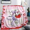 Diddl Cartoon Printed Flannel Blanket, Soft Throw for Bedroom Sofa, Washable, Fan Merchandise, Great Gift.