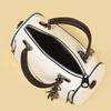 Fashionable Handbag for Women - Soft Leather Boston Pillow Bag - Simple and Versatile Crossbody Bag