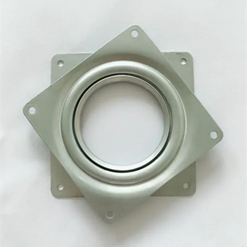 4-inch Hollow Square Galvanized Iron Turntable Furniture Small Turntable.