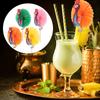 50 Pezzi Spiedini Frutta Pavone Forniture per Feste Stuzzicadenti per Bevande Decorazioni per Drink Stuzzicadenti per Dolci in Legno Ornamenti per Cocktail Banchetto