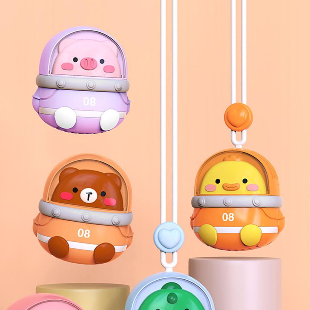 Rechargeable Necklace Fan 3 Levels Adjustable Bladeless USB Portable Mini Hanging Neck Fan with Lany